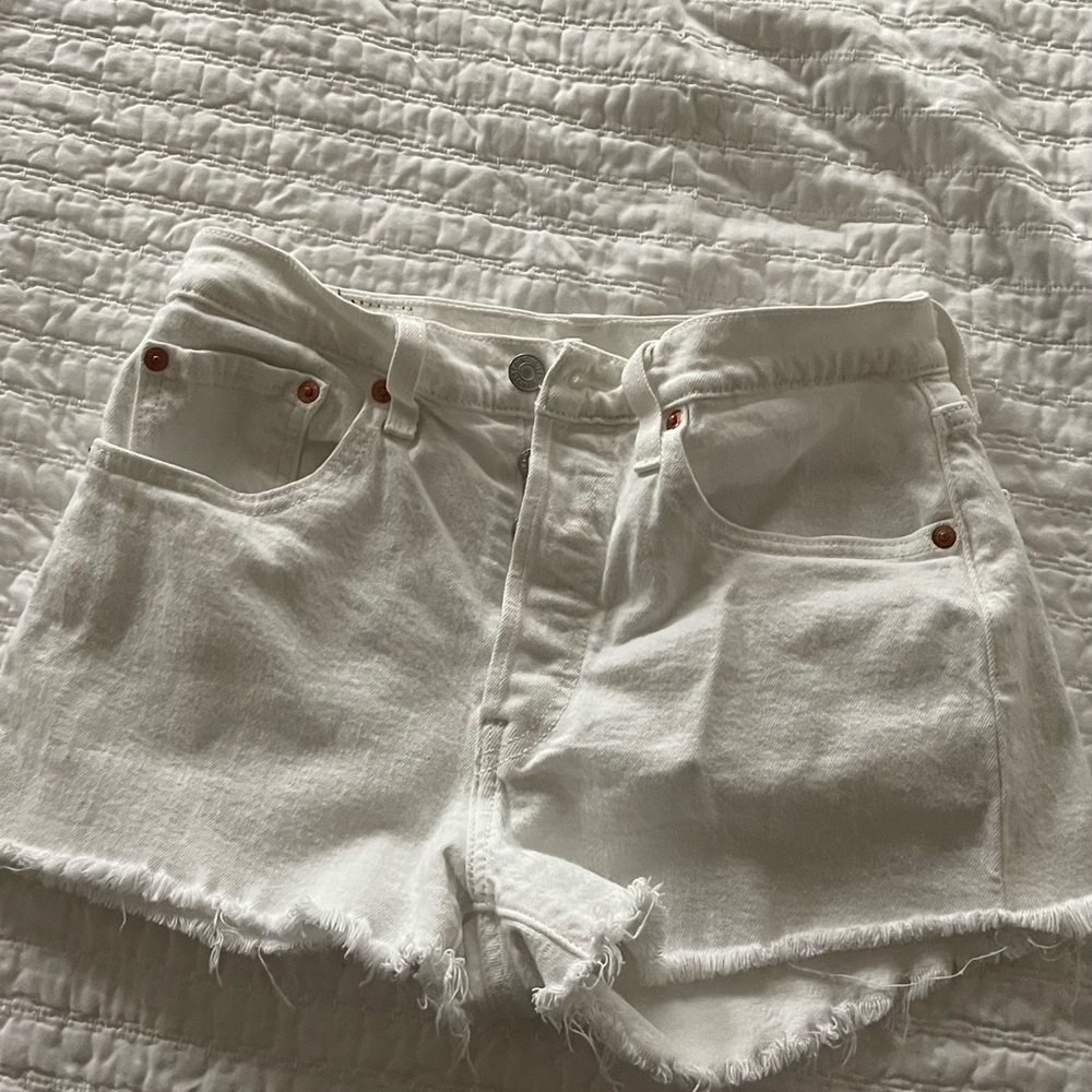 Levi's White Jean Shorts for Women